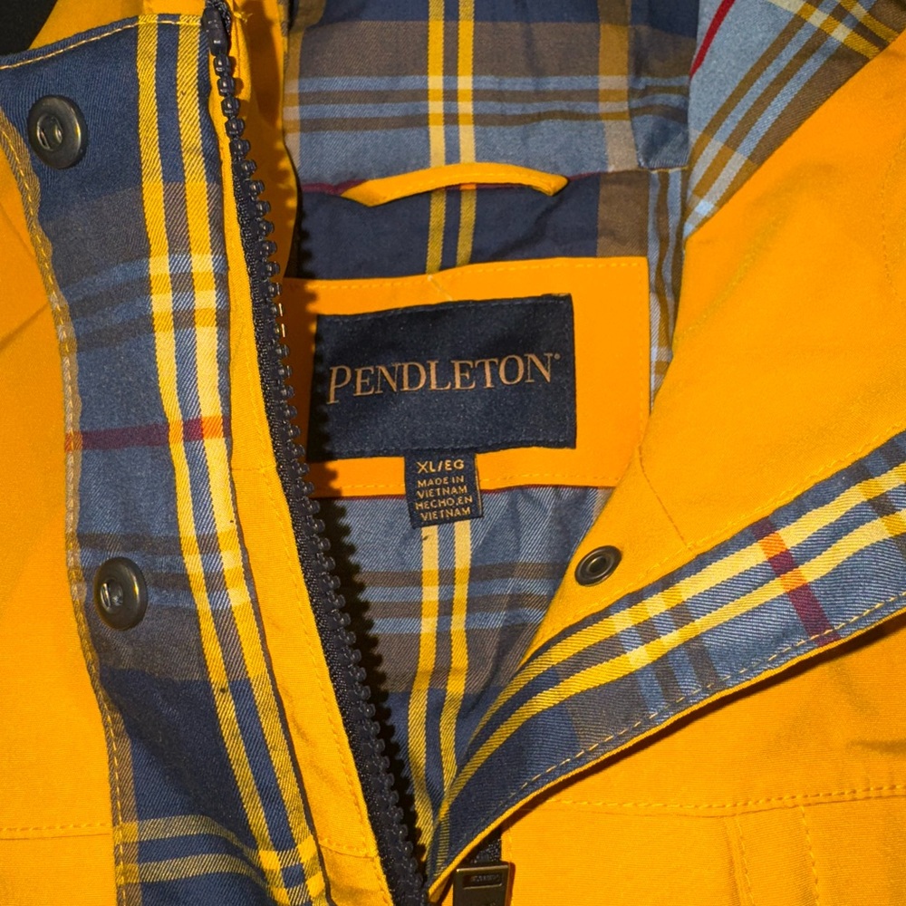 Pendleton Weatherproof Rain Slicker Yellow With P… - image 4
